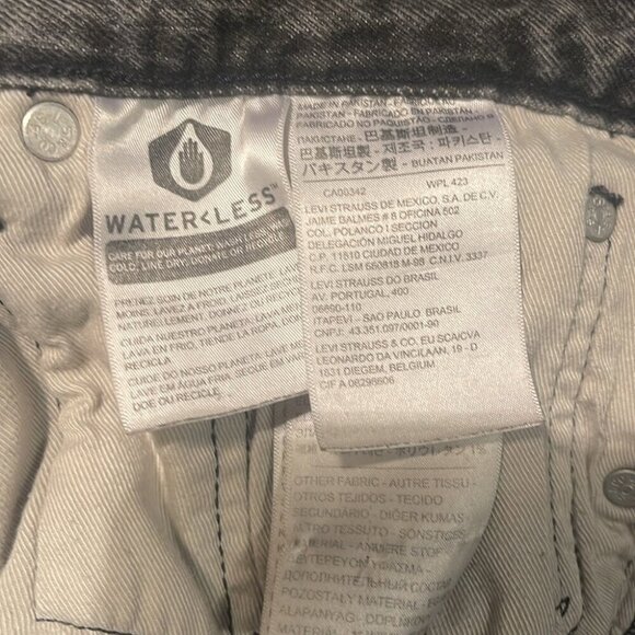 Levi’s 512 Lo-ball grey denim stretch comfort trend skinny tapered leg jean 32 - Picture 4 of 4